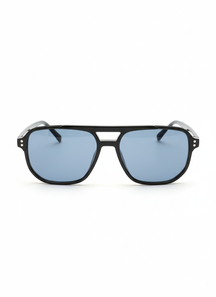 The Jet-Black Double Bridge Frames